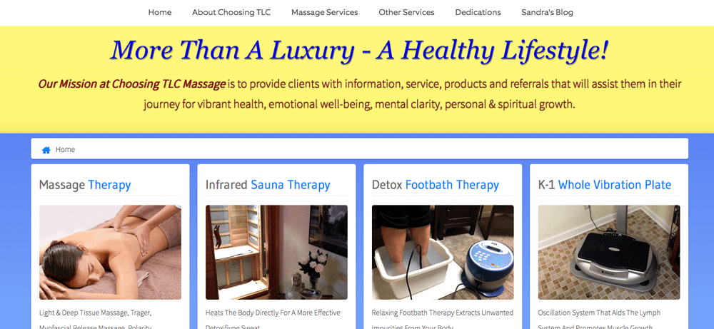 Choosing TLC Massage